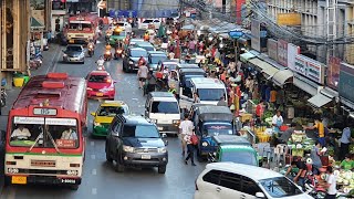 [4K] Bang Kapi Street Market in Bangkok, Thailand (5:30AM)