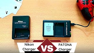 ⚔️Nikon Charger MH-24 Vs. PATONA Dual Quick-Charger -🔧Test Time Charge