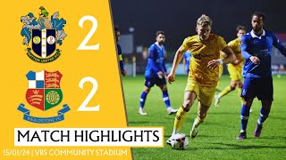 MATCH HIGHLIGHTS Sutton United 2 Wealdstone 2 15/01/25 VNL