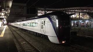 E353系量産車S102+S202編成出場回送 松本駅引き上げ