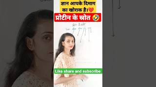 🤔GS short tricks|| 🍍GK || प्रोटीन के स्रोत । प्रोटीन के स्रोत कौन - कौन  हैं? #upsc #shorts