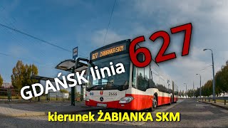 GDAŃSK linia 627 kierunek ŻABIANKA SKM