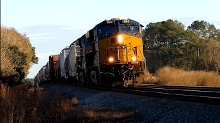 CSX M605-29 Meets i125-28 at Rebecca GA 12/29/22