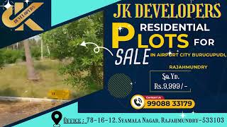 Open Plots In Airport City burugupudi, Rajahmundry, Guda Approved Plots