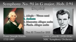 Haydn: Symphony No. 94 (Surprise), Cantelli \u0026 NBCso (1949) ハイドン 交響曲第94番「驚愕」カンテッリ