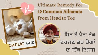 ਸਿਰ ਤੋਂ ਪੈਰਾਂ ਤੱਕ ਦਰਜਣ ਭਰ ਰੋਗਾਂ ਦਾ ਇਲਾਜ - ਲਸਣ | Garlic - The Ultimate Remedy For 12 Common Ailments