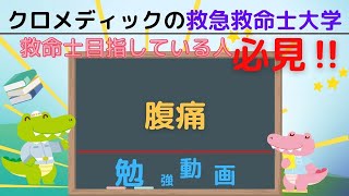 聞き取り用‼【救命士国家試験対策】YouTube超時短学習!!「腹痛」