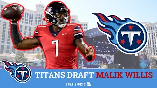 Malik Willis Selected By Tennessee Titans In 3rd Round - Details & Draft Grades On The Liberty QB