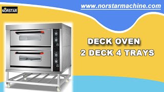 Bakery bread baking oven 2 deck 4 trays electric oven