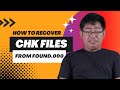 How to Recover CHK Files from Found.000 Folder [TAGALOG] | #KuyaPAANO