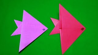 origami fish easy for kids-How to make Easy paper Fish origami instructions step by step-paper craft
