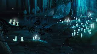 Relaxing Princess Mononoke Forest (Studio Ghibli ASMR Ambience/Anime Rain/Forest Sounds)