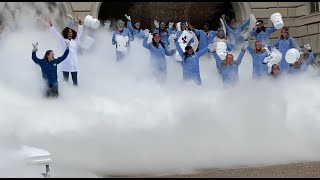 Mission Unstoppable behind the scenes: Kate the Chemist creates thundercloud at UT Tower