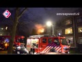 Grote brand in portiekwoning aan de Haagse Schipborgstraat