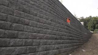 28 Foot Tall Retaining Wall