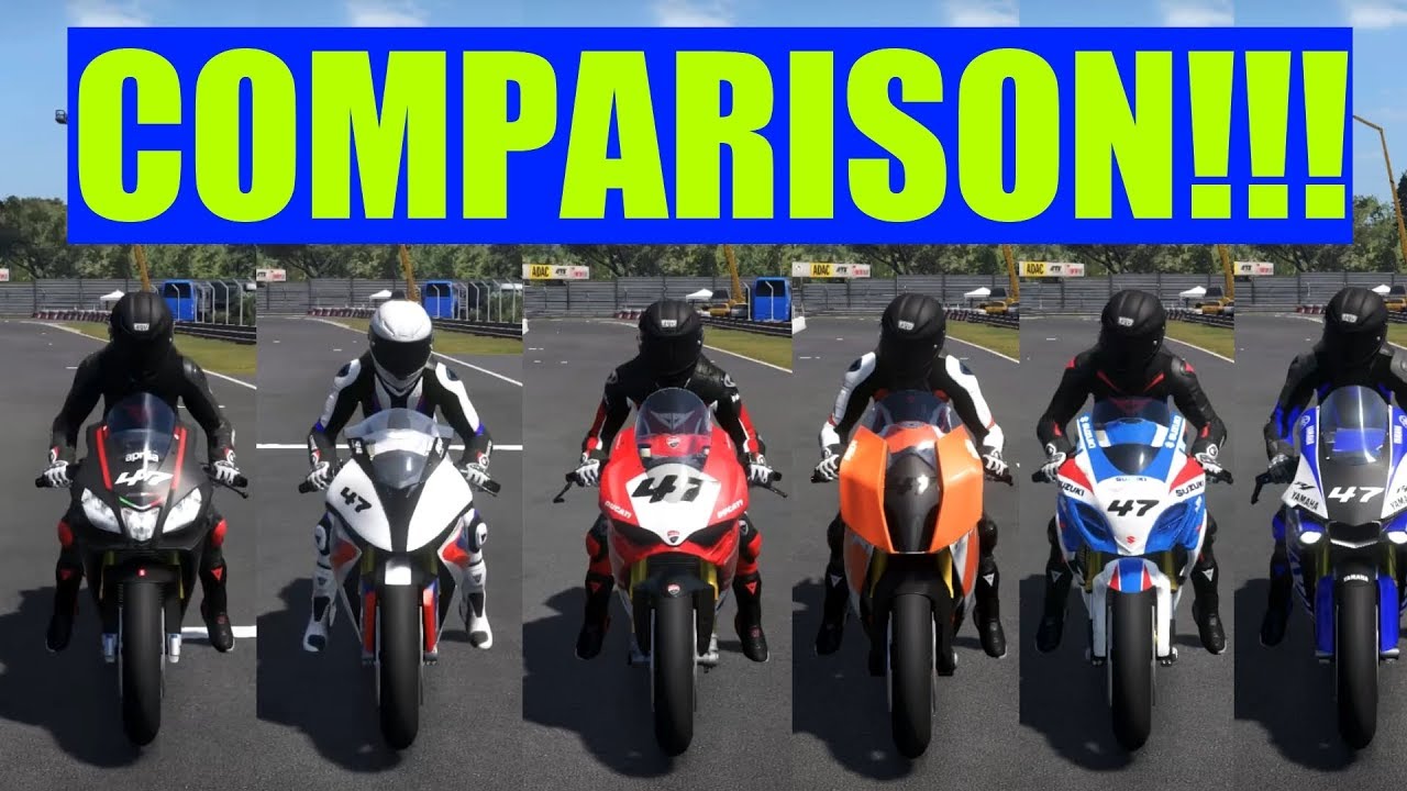 Racing Superbike Sound Comparison Ride 2 Youtube