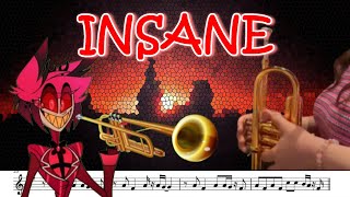 『INSANE』 Hazbin Hotel / Trumpet Cover (Sheet music)  トランペットでハズビンホテルの「INSANE」吹いてみた