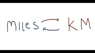 Convert miles to kilometre and vice versa -- simple method
