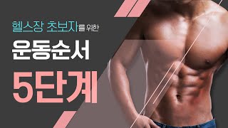 초보헬스 헬스장 운동순서 5가지로 운동초보 탈출했어요.(헬스장 운동 루틴 뿌시기)