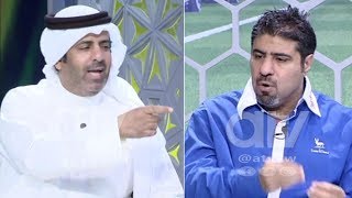 سجال حامي بين عبدالعزيز عطية ومبارك الدوسري على لقطة \