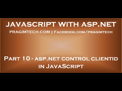 ASP NET control client id in JavaScript ASP NET control client id in JavaScript