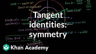 Unit circle symmetries for tan | Trig identities and examples | Trigonometry | Khan Academy