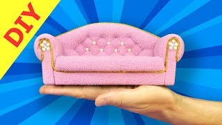DIY Miniature sofa for dollhouse