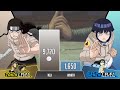 NEJI vs HINATA POWER LEVELS 🔥 ( Naruto Power Levels )