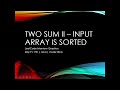 Two Sum II – Input Array Is Sorted | LeetCode Interview Question | Two Pointers Java