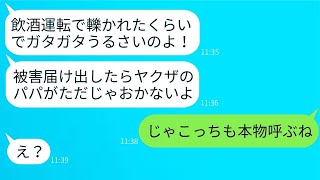 飲酒運転で私をひいて緊急搬送させた自称ヤクザの娘のママ友が「被害届を出したら…わかるよね？（笑）」と言ったので、こちらが本物を呼んで逆襲した結果www