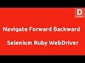 Selenium Ruby Navigate Forward Backward