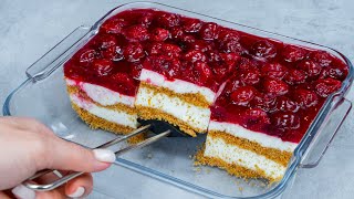 A cake for sour cherries lovers - with yogurt and few calories