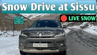 Snow Drive at Sissu || Live Snow Mil Gai || World of Akash ||