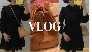 Vlog)직장인 브이로그|보테가베네타 카세트 버킷백 언박싱|쇼핑 하울(페어라이어)|출근룩|키작녀코디