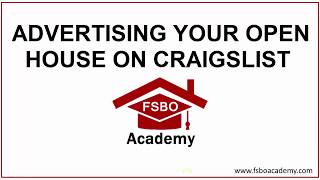 ADVERTISING YOUR OPEN HOUSE ON CRAIGSLIST