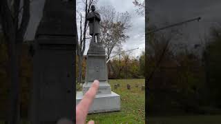 Oakwood cemetery Saginaw Michigan tree damage in the Soldier section