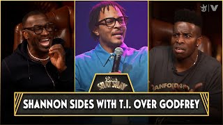 T.I.’s Beef With Godfrey, Shannon Sharpe Sides With TIP & D.L. Hughley vs Mo'Niq