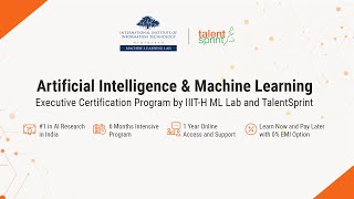 Executive Certification in Artificial Intelligence \u0026 Machine Learning