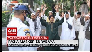 Razia Masker Surabaya, Kelompok Warga Justru Berzikir