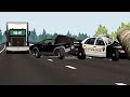 【映画】デットコースターみたいな事故を再現【ルート23】 オマージュ beamng パトカー