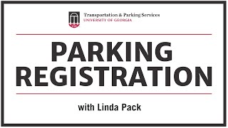 UGA Parking Permit Registration