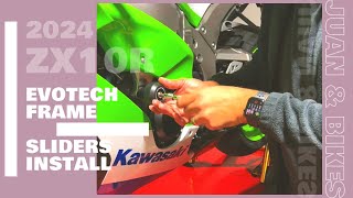 2024 ZX10R Evotech Performance Frame Sliders Install