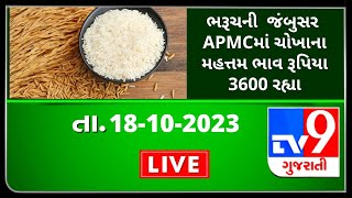 Mandi : ભરૂચની  જંબુસર  APMCમાં ચોખાના મહત્તમ ભાવ રૂપિયા  3600 રહ્યા |  APMC |  GUJARAT  | Tv9News