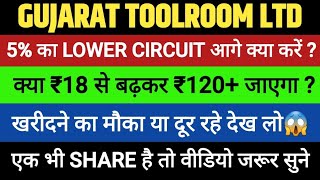 Gujarat Toolroom ltd Share latest News Today Target Analysis | GUJTLRM Stock Hold or Sell ?