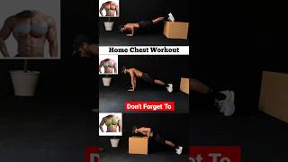 🤔3 Easy & best home chest workout 🔥(No Equipment Needed) #viral #youtubeshorts #fitnessbymaddy