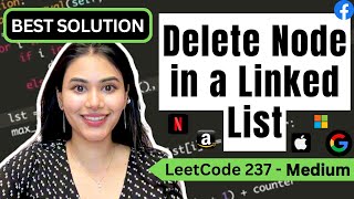 Delete Node in a Linked List - LeetCode 237 - Python #leetcode #linkedlist