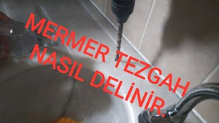 how to drill simple marble. #mermer #tezgah #punching.