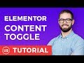 Elementor Widgets - Content Toggle Widget for Elementor