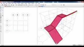 SAP2000-Modeling of Two Flight Stair