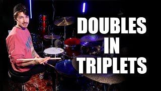 Doubles in Triplets Over-the-Bar-Line DRUM FILL | LESSON